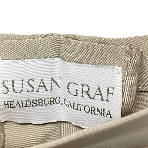 Bogner Ankle Pants Women's US 10 Long Grey Stretch Side Zip Trousers Susan Graf - Picture 6 of 9